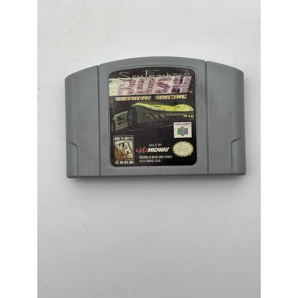 San Francisco Rush: Extreme Racing Nintendo 64 N64 Authentic Tested Works VG